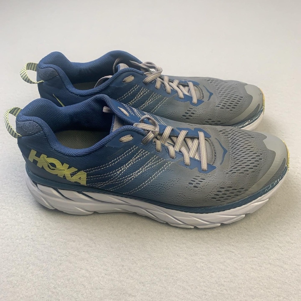 Hoka One One Clifton 6 Shoes Womens Size 9.5 Blue Running Sneakers 1102873